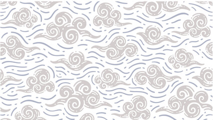 Celestial Drift A Harmonious and Dreamlike Abstract Background Illustrating the Gentle Motion of Wind, Clouds, Ocean Waves, and the Infinite Flow of Air and Water