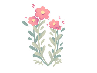 Spring Awakening with Blooming Flowers and Vibrant Colors on a Sunny Day