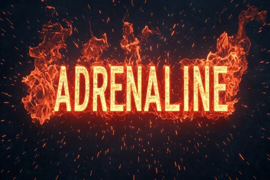 Fiery Adrenaline Text Effect A Burning Word Graphic