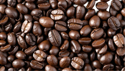 Obraz premium Roasted Coffee Beans Background Texture Image