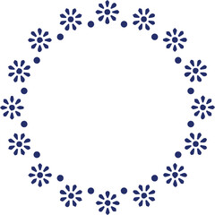 Beautiful flower art and mandala vector design