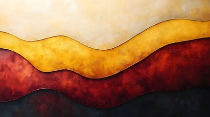 Obraz premium A gradient of bold mustard yellow merging with earthy terracotta.