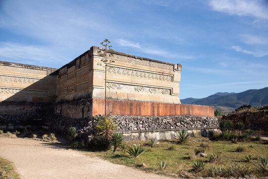 Archaeological zone of the Zapotec culture located in the municipality of San Pablo Villa de Mitla in the Oaxaca region in Mexico.