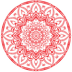 Beautiful flower art and mandala vector design