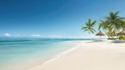 Fototapeta premium Tranquil Tropical Beach Scene