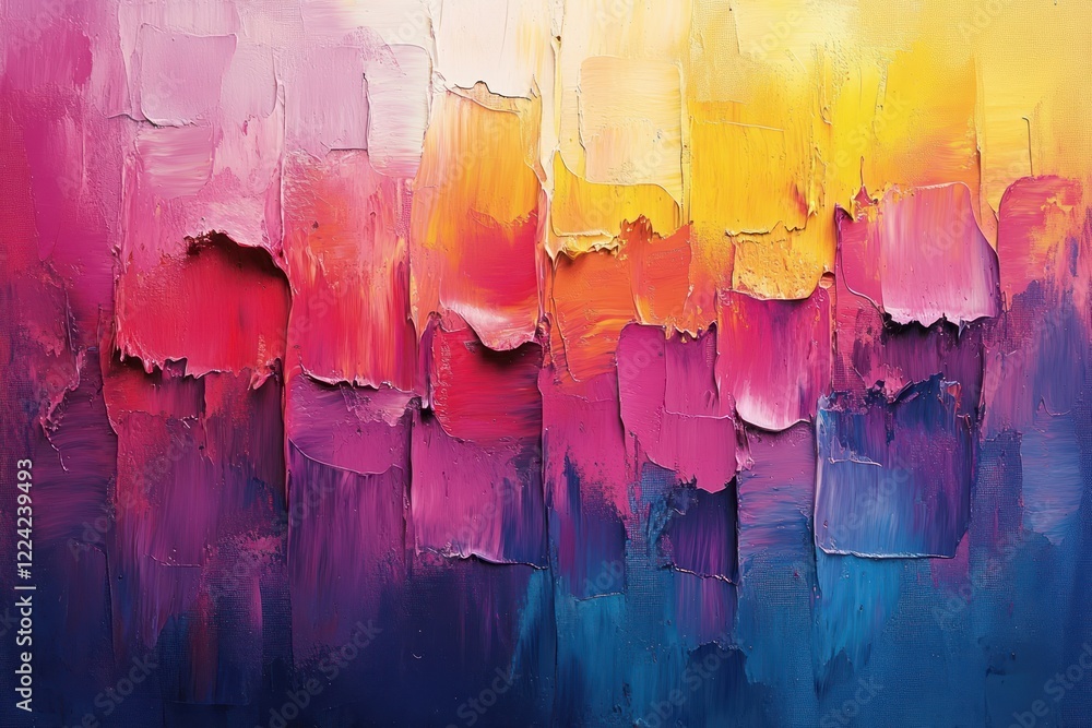Poster iridescent abstract vibrant color gradient texture holographic art background