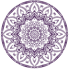 Beautiful flower art and mandala vector design