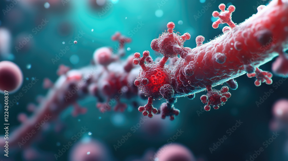 Poster exploring nanotechnology in genetic engineering chromosome manipulation in microbial environments