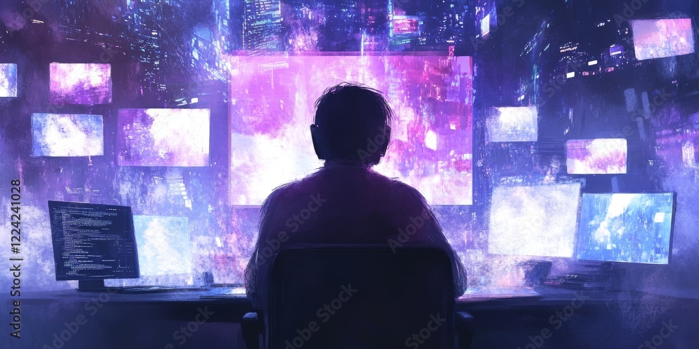 Poster exploring the digital frontier: a futuristic perspective on technology and data