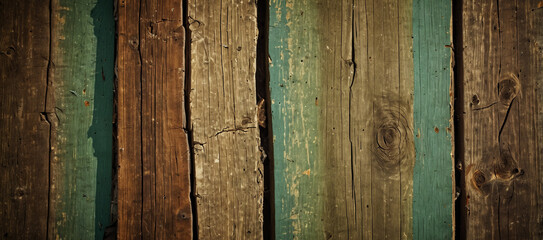 old wood with crack