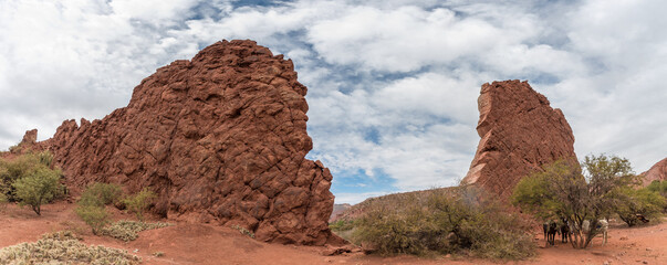 Rock formation La Puerta del Diablo, Red Canyon quebrada in Tupiza, Bolivia © Felipe