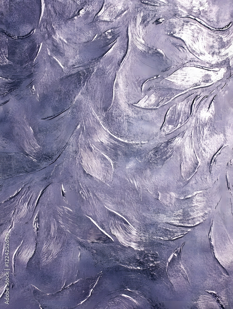 Aufkleber abstract textured purple canvas with swirling brush strokes background : generative ai