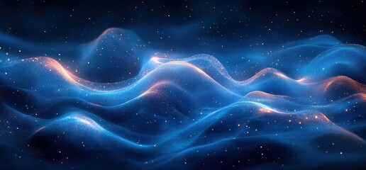 Fototapeta premium Vibrant Deep Blue Abstract Texture Background Banner Design Modern Minimalism