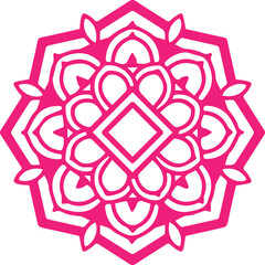 Beautiful flower art and mandala vector design