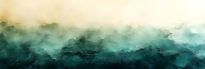 A gradient of cool pastel greens blending into soft ivory.