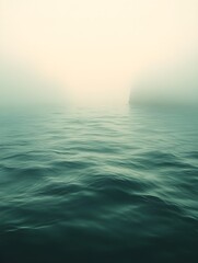 Obraz premium A gradient of cool pastel greens blending into soft ivory.