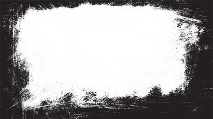 Set of grungy silhouette frames. Aged worn antique retro borders isolated. Grunge Textured Frames Collection. Vector design template.