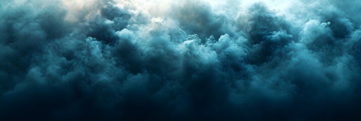 Obraz premium A gradient of deep teal blending into smoky black.