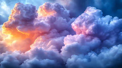 Cloudscape: Dramatic clouds with stunning textures and colors fill the sky, capturing the awe-inspiring power and beauty of nature.