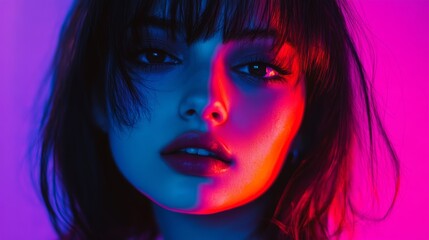 A woman with dark hair