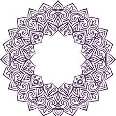 Beautiful flower art and mandala vector design