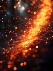 Obraz premium A gradient of festive red transitioning into glowing gold.