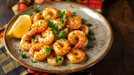 Stekte Reker (Fried Shrimp) with Lemon and Parsley [Norwegian Cuisine]