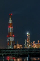 Fototapeta premium 四日市工場夜景