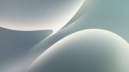 Soft and elegant abstract background with a smooth gradient of light blue and white with wave shape, suitable for backgrounds or textures, Fluent motion