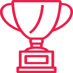First Place Award Line Icon