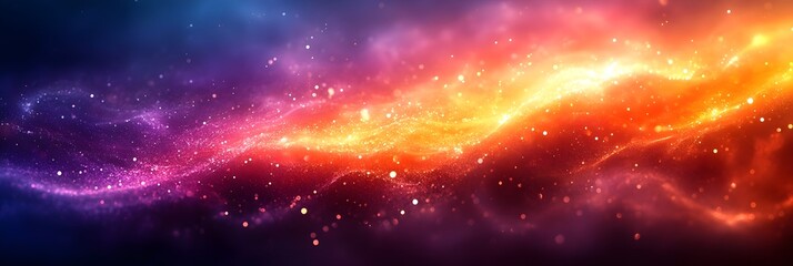 Obraz premium A gradient of fiery sunset orange blending into twilight purple.