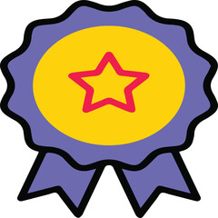 First Place Award Line Icon