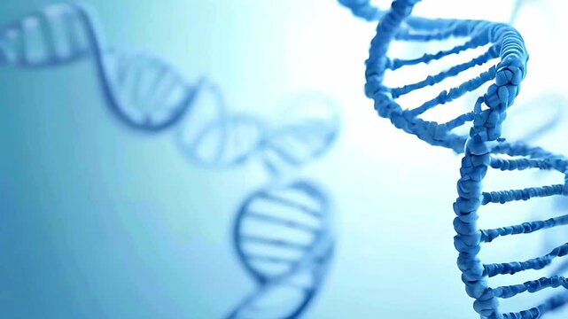 High-res motion wallpaper of DNA double helix. Ideal for science, education, and medical contexts.