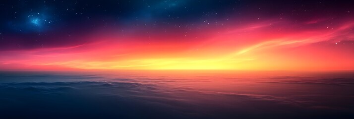 Fototapeta premium A gradient of glowing ember orange fading into twilight gray.
