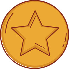 gold star button