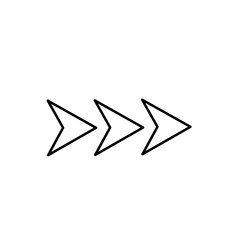 lined arrow icon