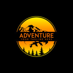 Explorer Adventure Logo Vector Design, Sign, Icon, Badge Template.