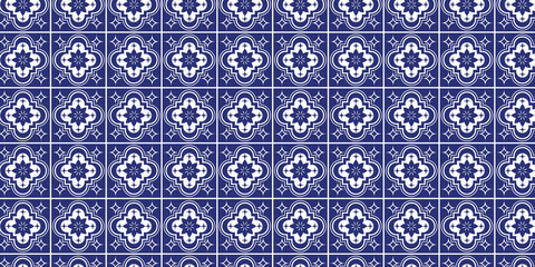 Decorative blue color seamless pattern, seamless pattern, blue pattern, wallpaper.