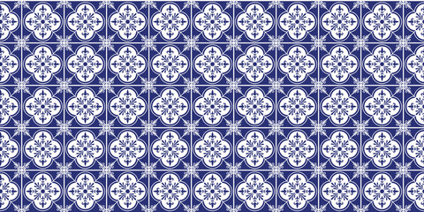 Decorative blue color seamless pattern, seamless pattern, blue pattern, wallpaper.