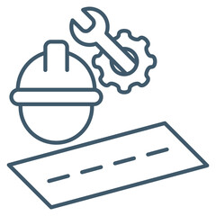 Road Construction  Icon Element For Design