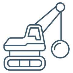 Demolition  Icon Element For Design