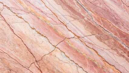 Naklejka premium Abstract Grunge Background of Stone with Subtle Pink and Beige Tones and Detailed Veins
