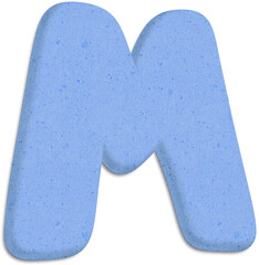 handwritten blue font with a paper texture