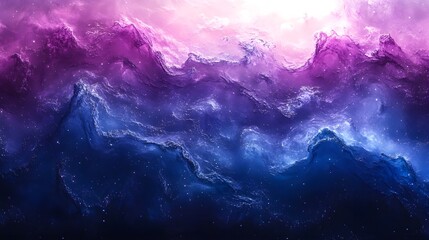 Fototapeta premium A gradient of shimmering silver fading into cosmic indigo.