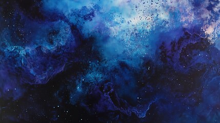 Obraz premium Cosmic Nebula: Abstract Space Background - made with Generative AI