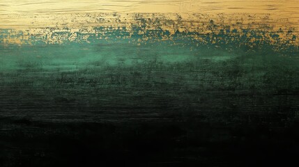 Glamorous Deep Green and Shimmering Gold Artistic Texture - made with Generative AI