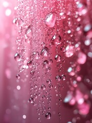 A gradient of soft bubblegum pink blending into shimmering silver.