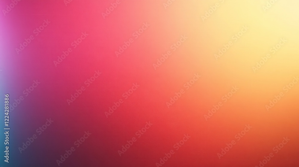 Aufkleber vibrant gradient background with smooth transition of colors from blue to yellow with texture