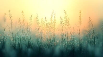 A gradient of spring meadow hues, blending mint green with pastel yellow.