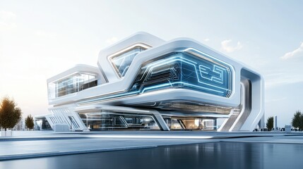 Futuristic Architectural Design of Innovative Building Concept